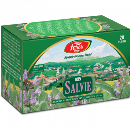 Dieta, nutritie si wellness - Fares Ceai Salvie G95 x 20 pl.