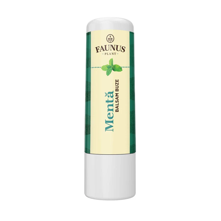 Frumusete si ingrijire - Faunus Plant Balsam De Buze Menta x 5 ml
