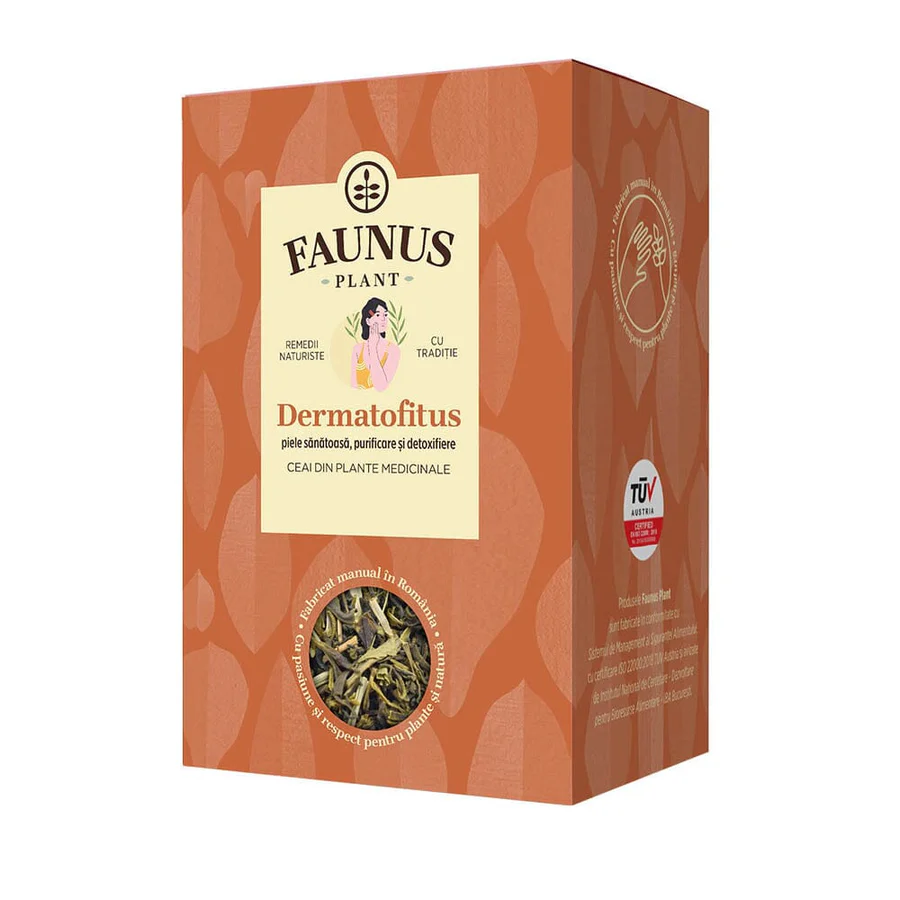 Ceaiuri - Faunus Plant Dermatofitus Ceai Piele Sanatoasa x 90 g