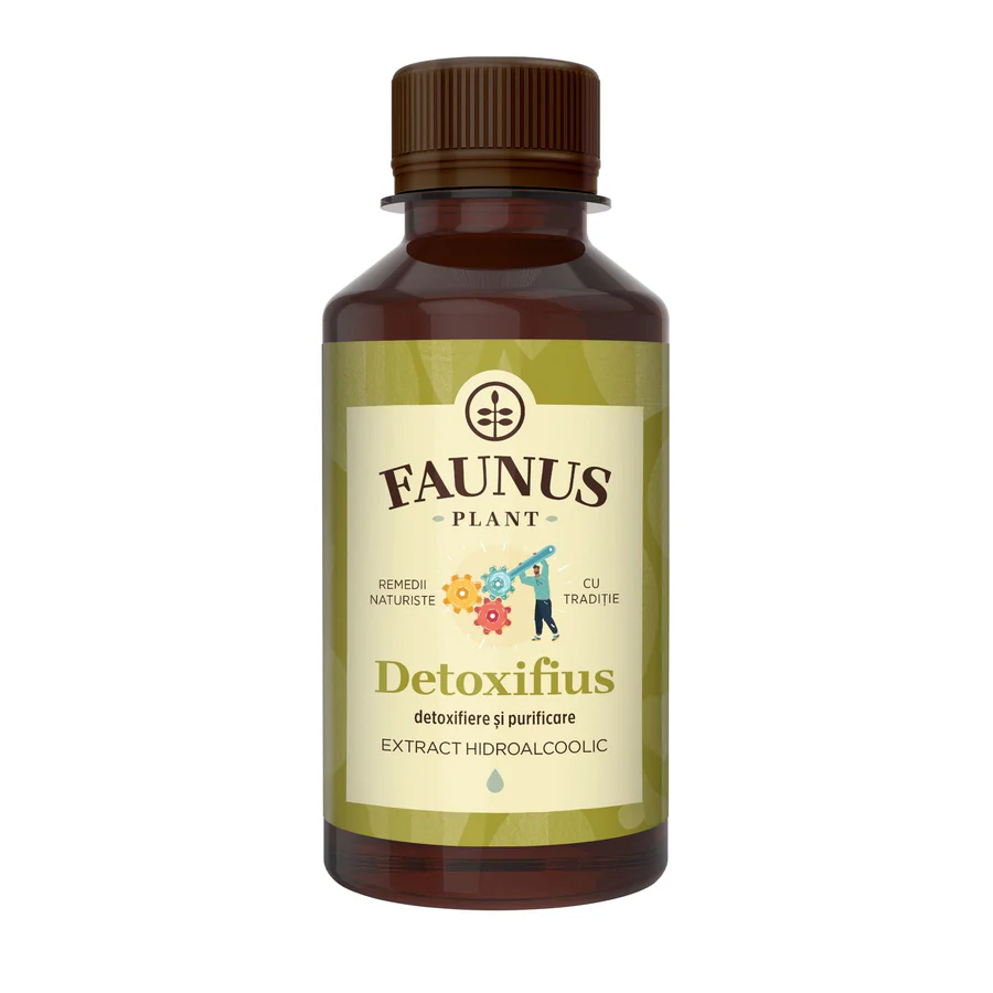 Suplimente alimentare/Dispozitive medicale - Faunus Plant Detoxifius Tinctura Detoxifiere Si Purificare Extract Hidroalcoolic x 200 ml