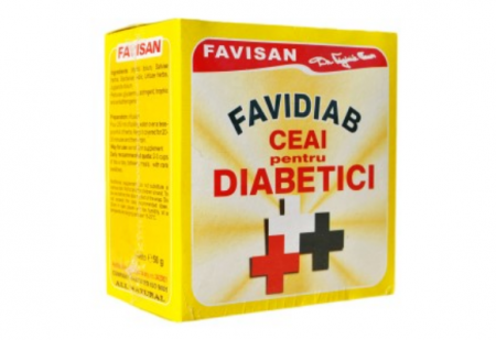 Ceaiuri - Favisan Ceai Favidiab Pentru Diabetici x 50 g