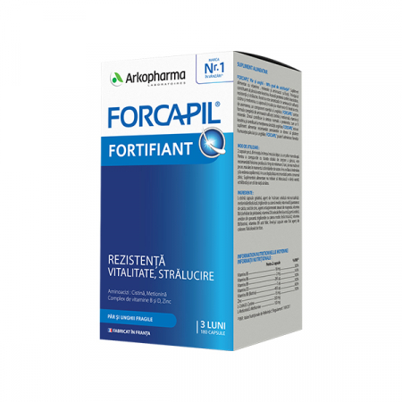 Afectiuni dermatologice - Forcapil Fortifiant Pentru Par Si Unghii x 180 cps.