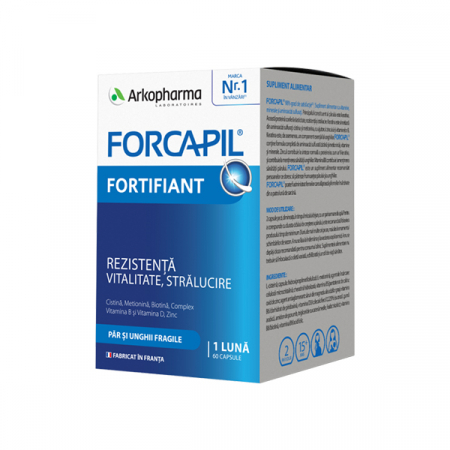 Afectiuni dermatologice - Forcapil Fortifiant Pentru Par Si Unghii x 60 cps.