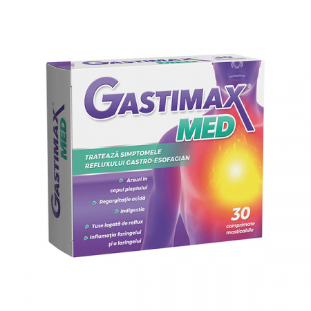 Antiacide - Gastimax Med x 30 cpr. masticabile