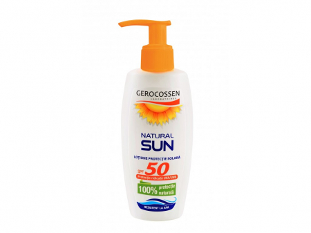 Protectie solara - Gerocossen Natural Sun Lotiune Rezistenta La Apa SPF50 x 200 ml