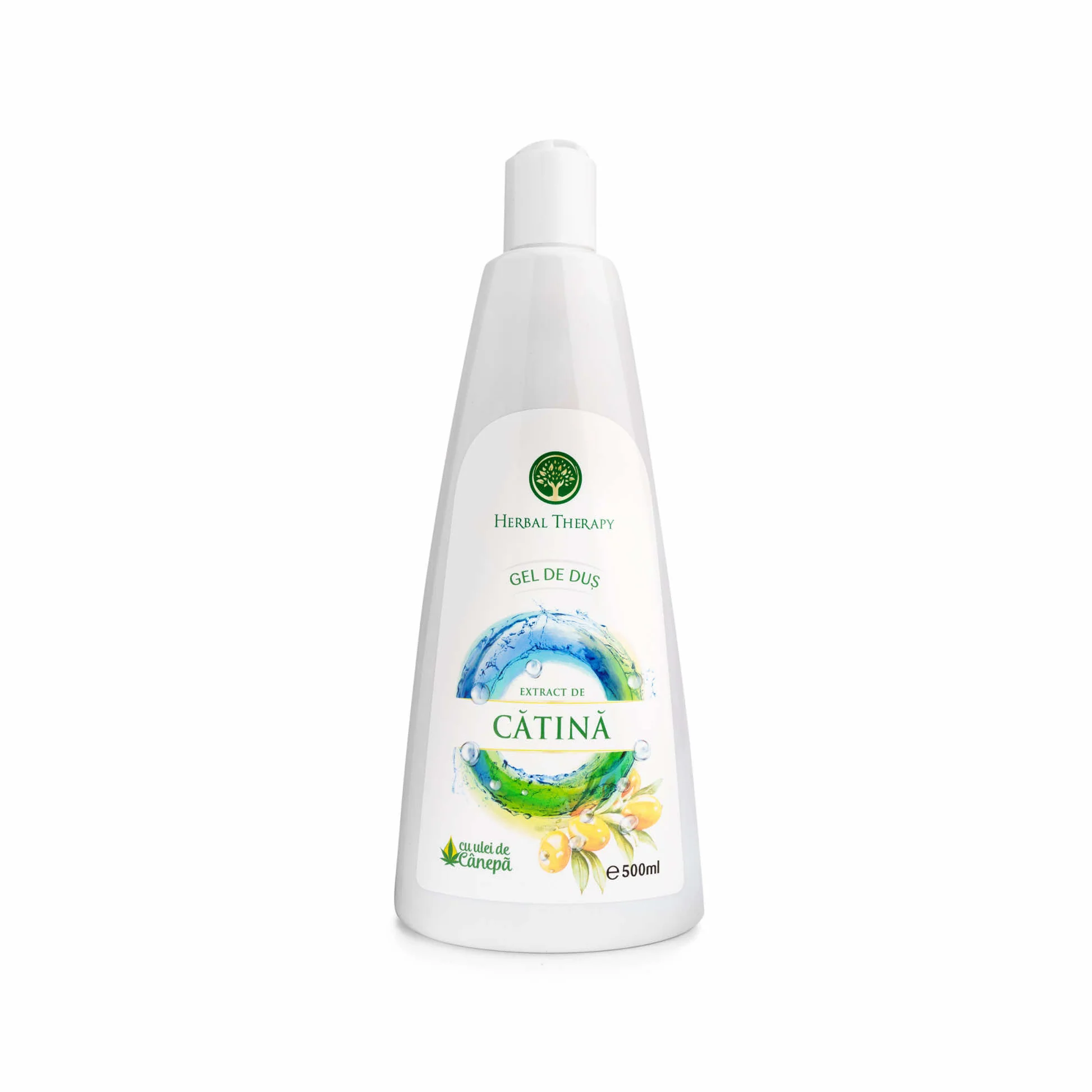 Frumusete si ingrijire - Herbal Therapy Gel De Dus Cu Extract De Catina Si Ulei De Canepa Pentru Hidratare Profunda x 500 ml