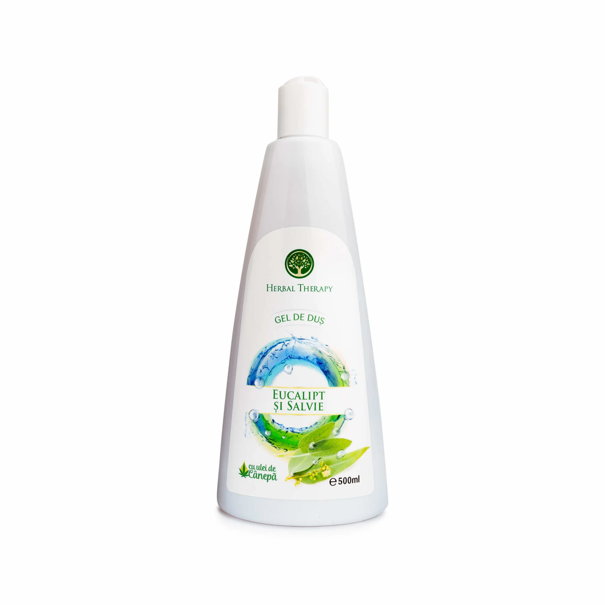 Frumusete si ingrijire - Herbal Therapy Gel De Dus Cu Ulei De Eucalipt, Salvie Si Ulei De Canepa Pentru Energizare Si Revigorare x 500 ml