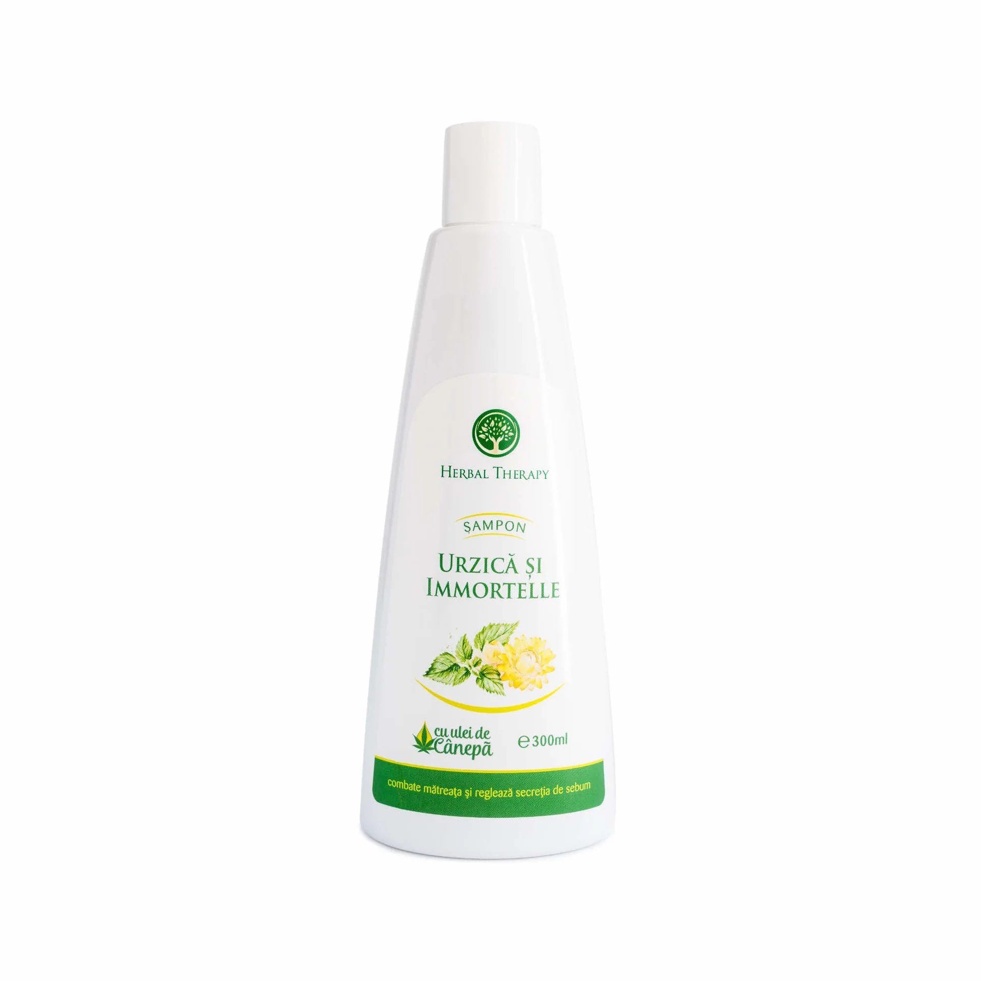 Frumusete si ingrijire - Herbal Therapy Sampon Anti-Matreata Cu Extract De Urzica + Immortelle Si Extract De Canepa Pentru Par Gras x 300 ml
