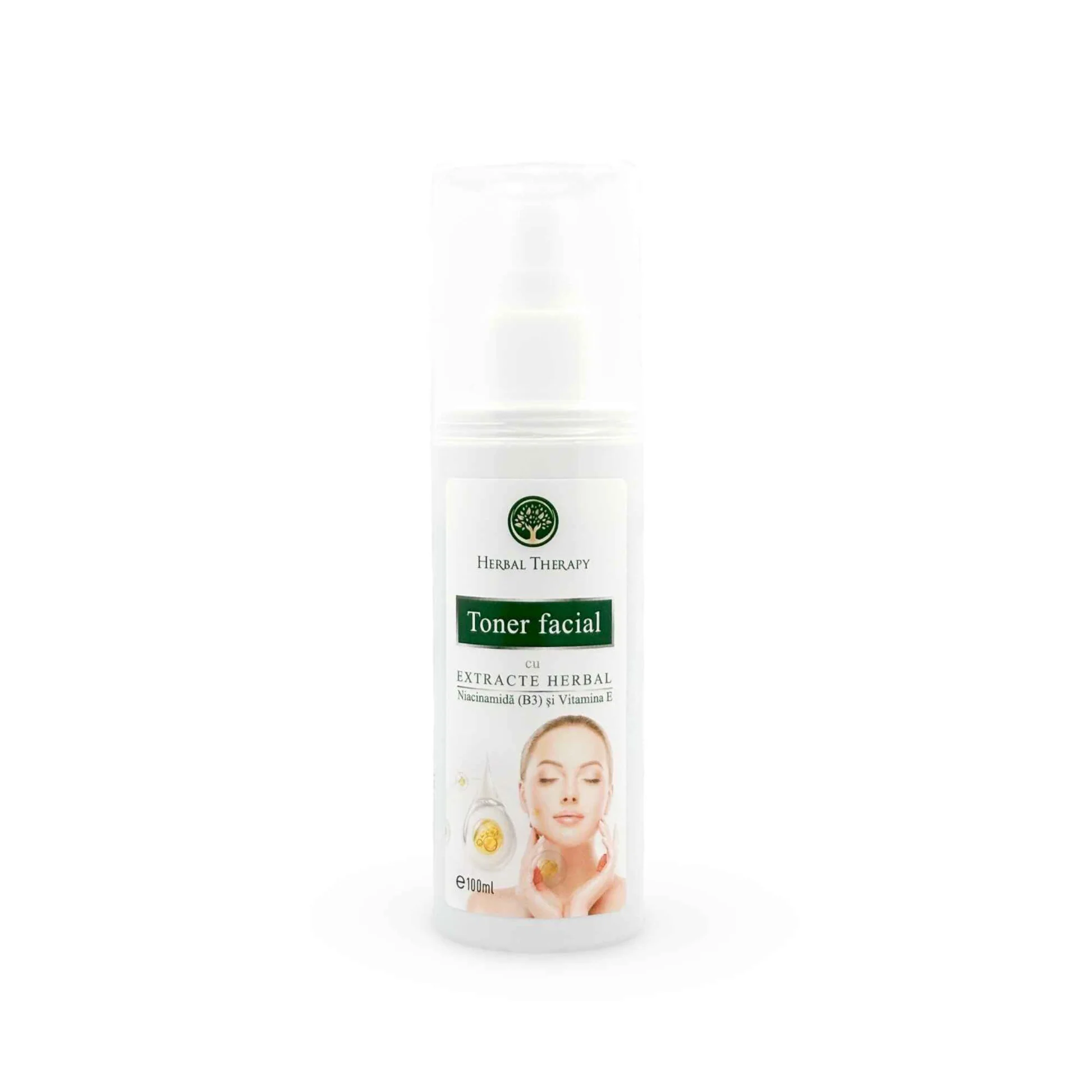 Ingrijire ten - Herbal Therapy Toner Facial Cu Extracte Herbal - Niacinamida B3 Si Vitamina E x 100 ml