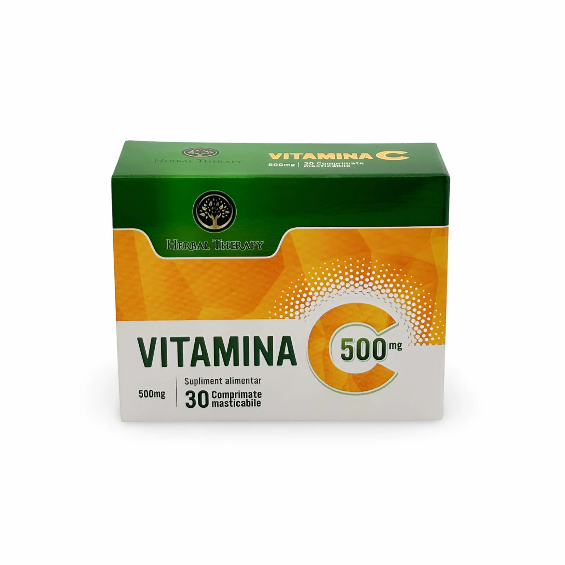 Vitamine si minerale - Herbal Therapy Vitamina C 500 mg x 30 cpr. masticabile