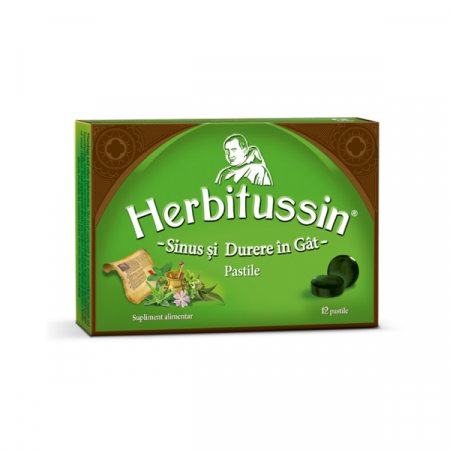 Dureri in gat - Herbitussin Sinus Si Durere In Gat x 12 pastile de supt