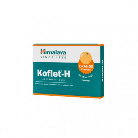 Dureri in gat - Himalaya Koflet-H Cu Aroma De Portocale x 12 pastile de supt