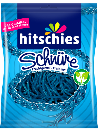 Jeleuri - Hitschies Jeleuri Gumate Snururi Aroma Zmeura Albastra x 125 g