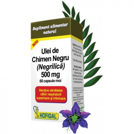 Suplimente alimentare/Dispozitive medicale - Hofigal Ulei De Chimen Negru 500 mg x 60 cps. moi