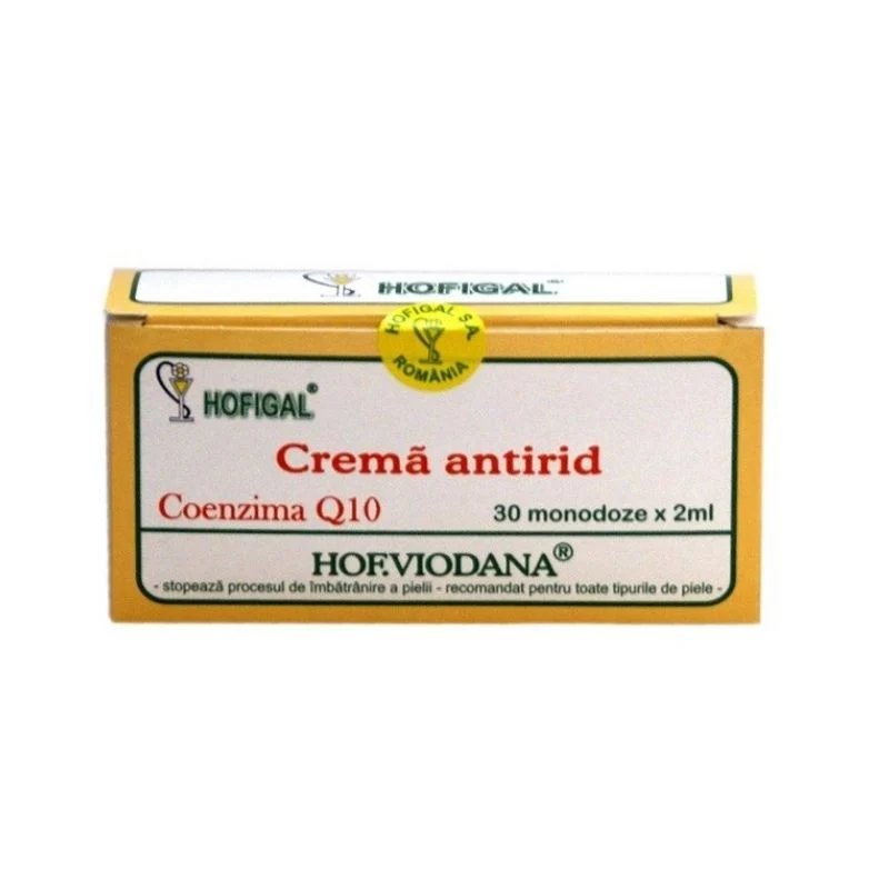Frumusete si ingrijire - Hofigal Viodana Crema Antirid Cu Coenzima Q10 x 30 monodoze x 2 ml