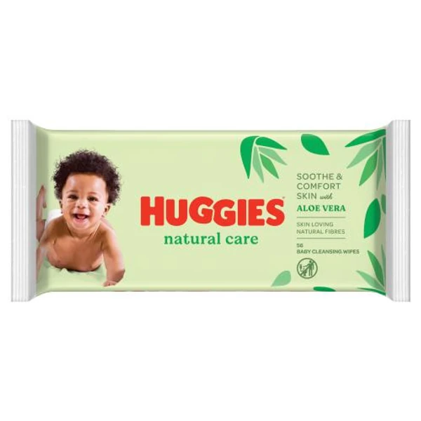 Scutece si servetele - Huggies Baby Natural Care Servetele Umede Aloe Vera x 56 buc.