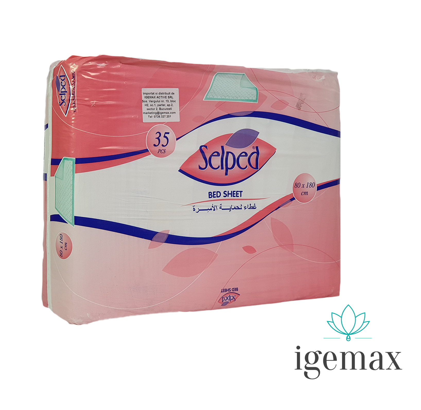 Aleze - Igemax Selped Cearsaf Absorbant 80 x 180 cm x 35 bc.