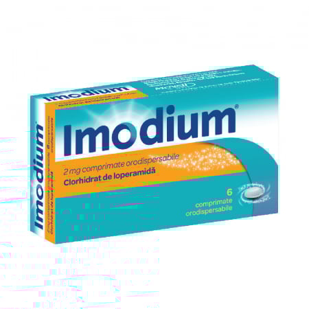 Afectiuni digestive - Imodium 2 mg x 6 cpr. orodispersabile