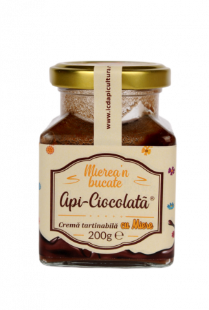 Produse Apicole - Institutul Apicol Api-Ciocolata Crema Tartinabila Cu Miere x 200 g