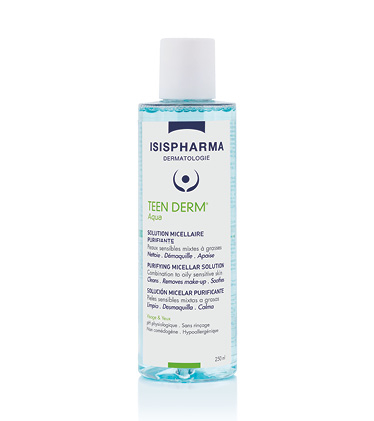 Ingrijire ten - Isis Pharma Solutie Micelara Purifianta Teen Derm Aqua x 250 ml
