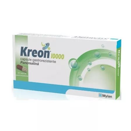 Enzime digestive - Kreon 10000 x 20 cps. gastrorezistente