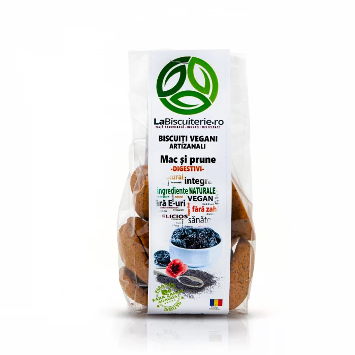 Biscuiti - La Biscuiterie Biscuiti Vegani Digestivi Mac Si Prune x 120 g