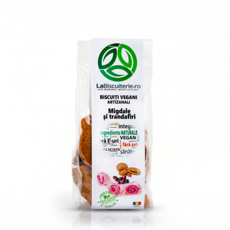 Biscuiti - La Biscuiterie Biscuiti Vegani Migdale Si Trandafiri x 120 g