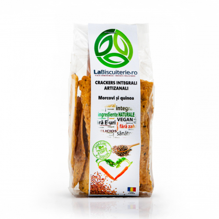 Biscuiti - La Biscuiterie Crackers Morcovi Si Quinoa x 100 g