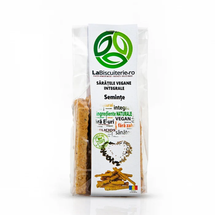 Biscuiti - La Biscuiterie Saratele Vegane Integrale Seminte x 100 g