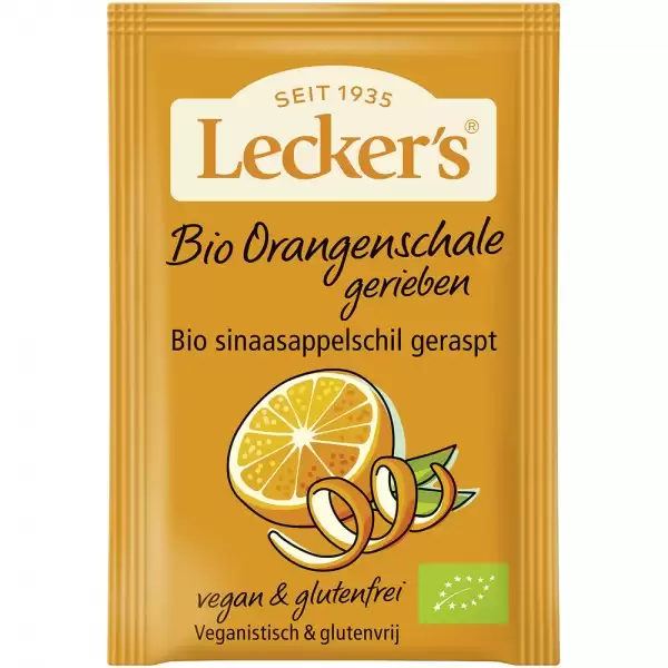 Condimente - Leckers Coaja De Portocala Rasa Fara Gluten Bio x 15 g