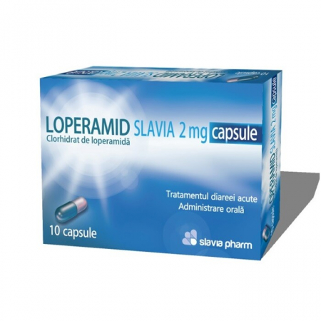 Medicamente fara reteta - Loperamid Slavia 2 mg x 10 cps.