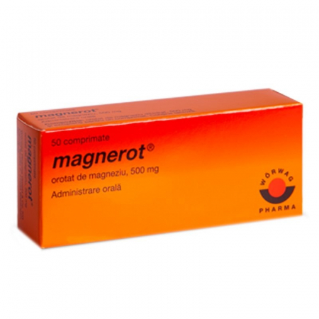 Afectiuni cardiovasculare - Magnerot 500 mg x 50 cpr.