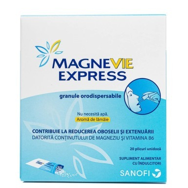 Afectiuni neurovegetative - Magnevie Express Granule Orodispersabile x 20 pl.