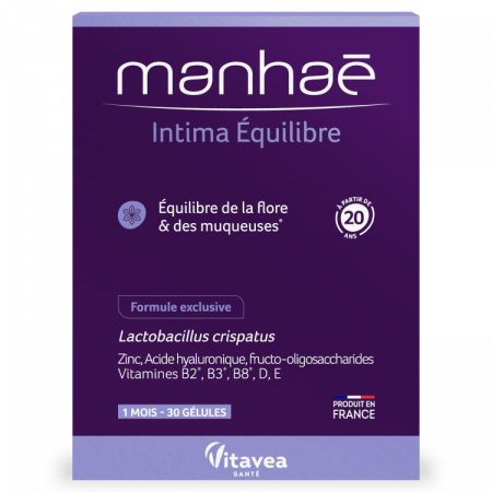 Igiena intima - Manhae Intima Equilibre Pentru Sanatatea Florei Intime 20+ x 30 cps. vegetale