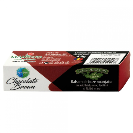 Frumusete si ingrijire - Manicos Balsam De Buze Nuantator Hyal'thaea Chocolate Brown Cu Acid Hialuronic Si Nalba Mare x 4.8 g
