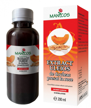 Uleiuri si unturi - Manicos Extract Uleios De Dovleac Presat La Rece x 200 ml