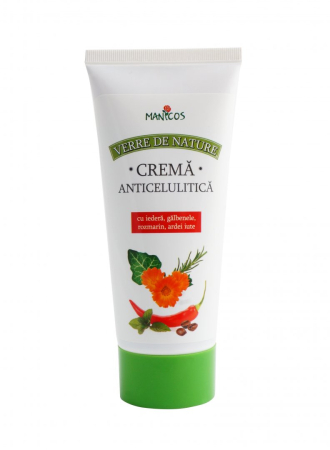 Frumusete si ingrijire - Manicos Verre De Nature Crema Anticelulitica Cu Iedera, Galbenele, Rozmarin Si Ardei Iute x 200 ml