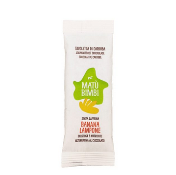 Ciocolata - Matu Bimbi Ciocolata Pentru Copii Fara Cafeina Banane-Zmeura Raw Vegana Bio x 30 g