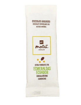 Ciocolata - Matu Esmeraldas Ecuador Ciocolata Neagra Raw Vegana Bio 72% Cacao x 30 g