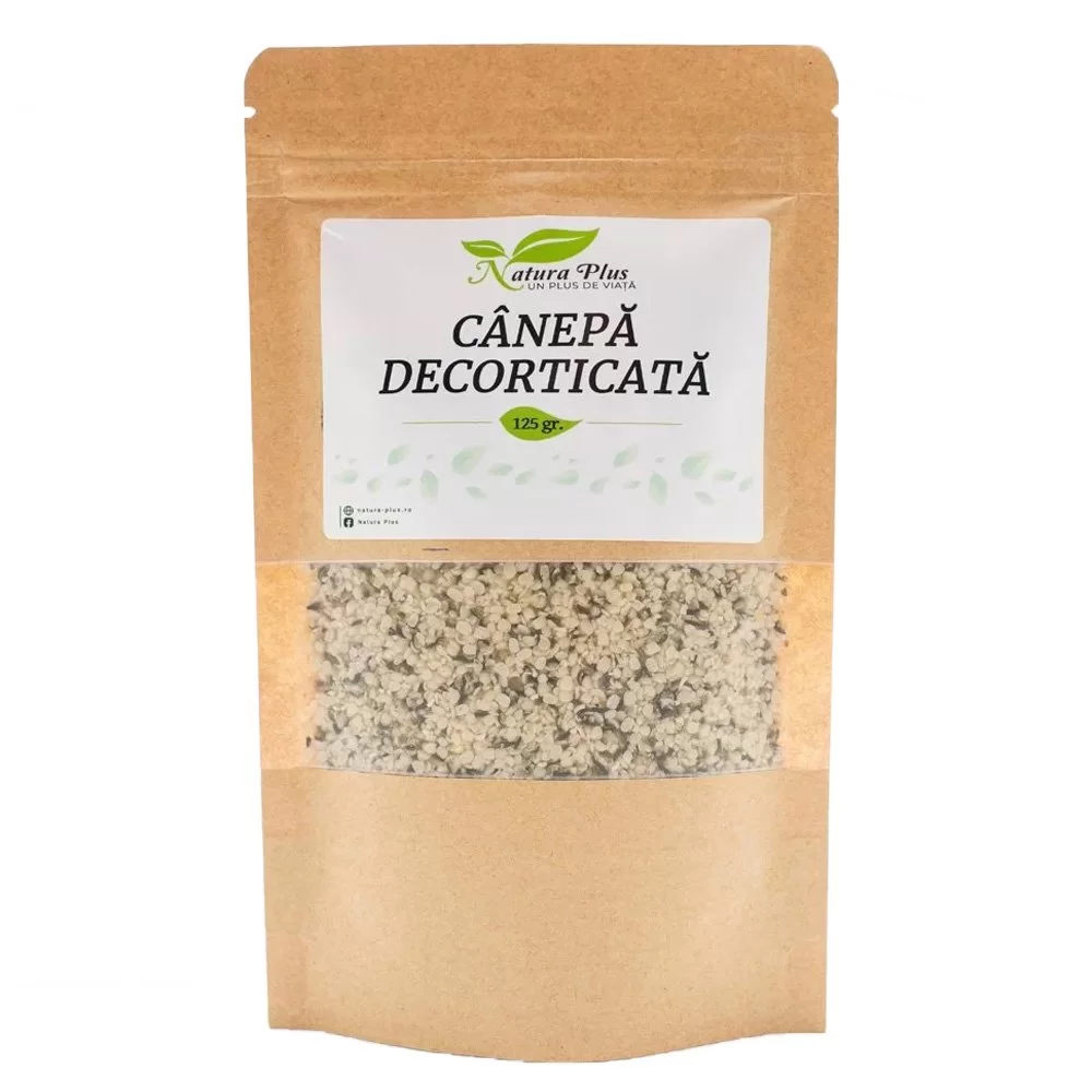 Seminte si nuci - Natura Plus Canepa Decorticata x 125 g