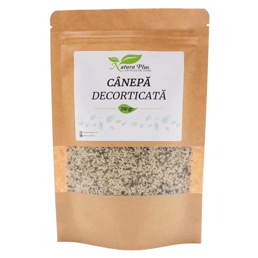 Seminte si nuci - Natura Plus Canepa Decorticata x 250 g