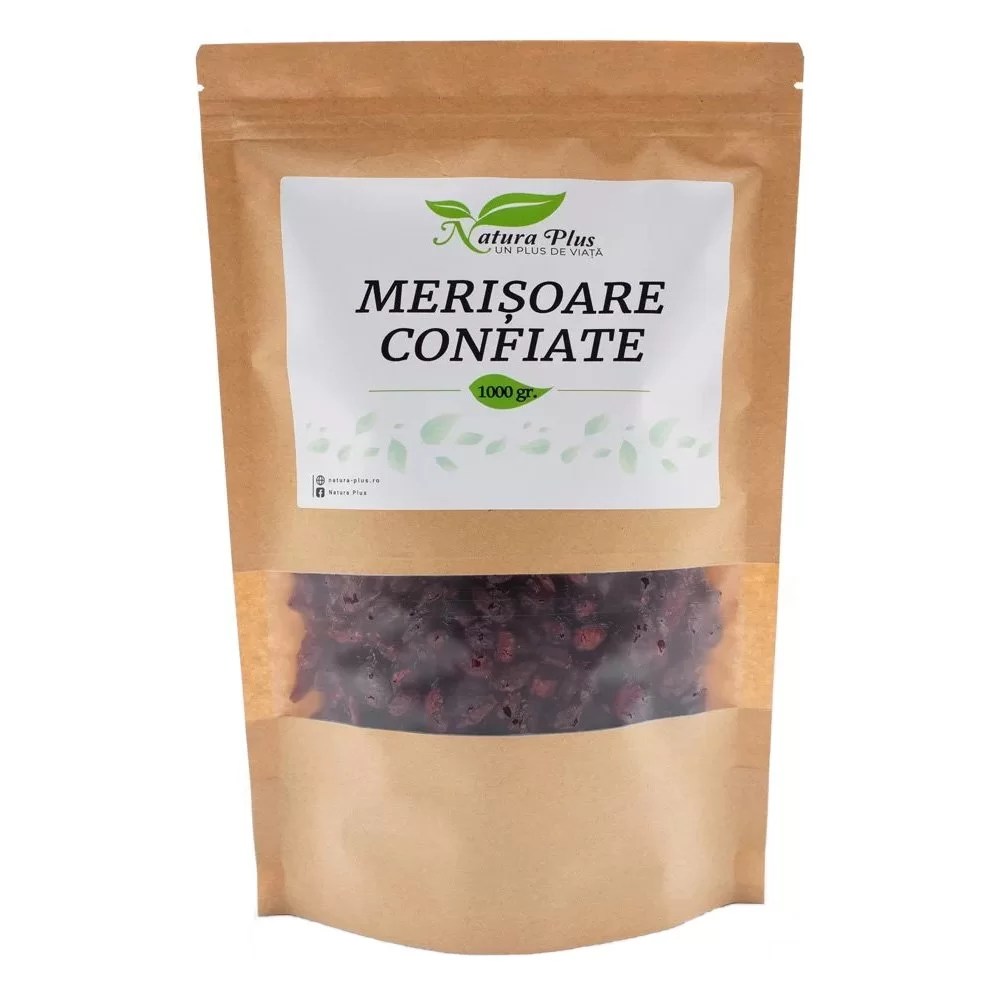 Fructe uscate sau confiate - Natura Plus Merisoare Confiate x 1000 g