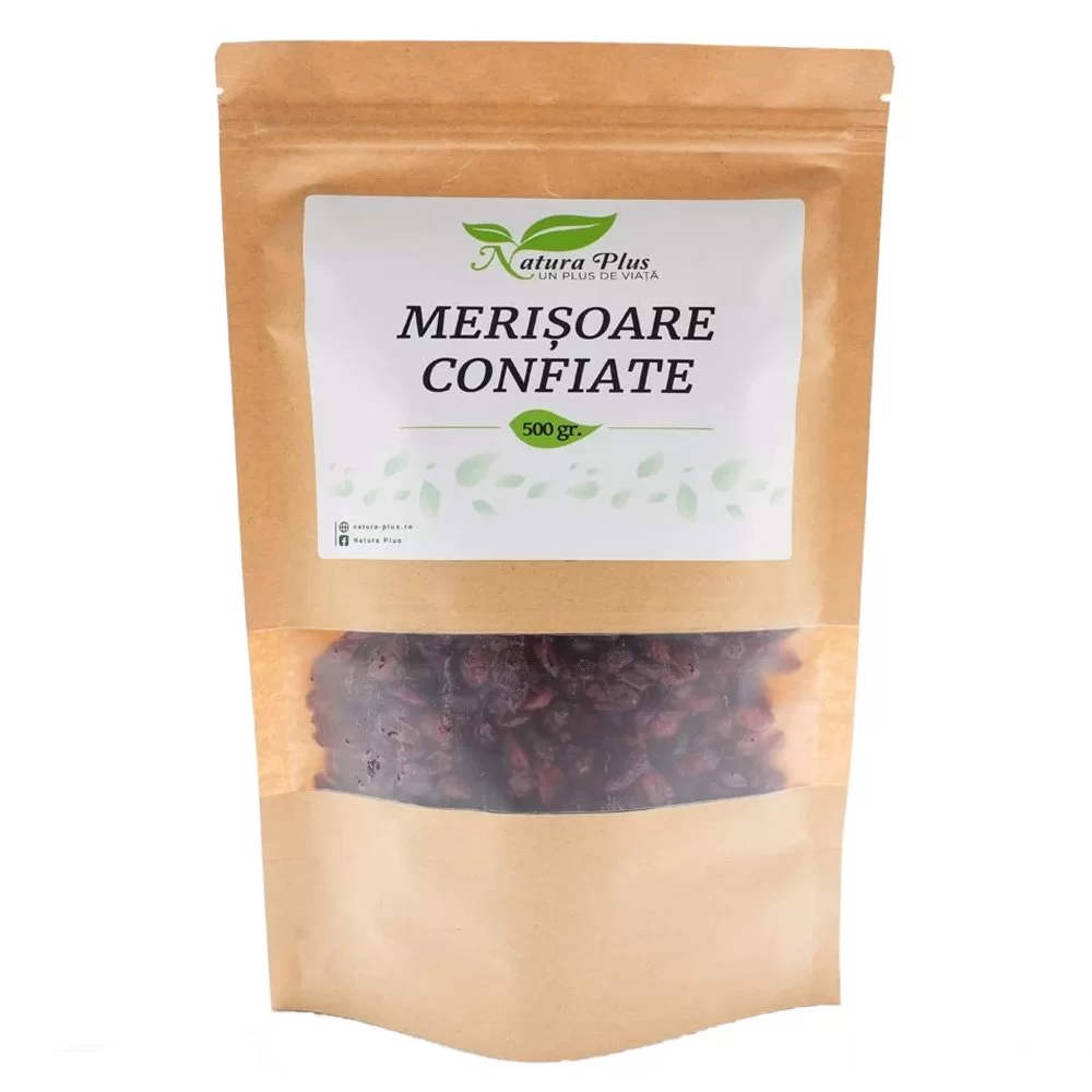 Fructe uscate sau confiate - Natura Plus Merisoare Confiate x 500 g