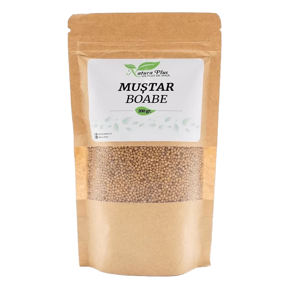 Seminte si nuci - Natura Plus Mustar Boabe x 200 g