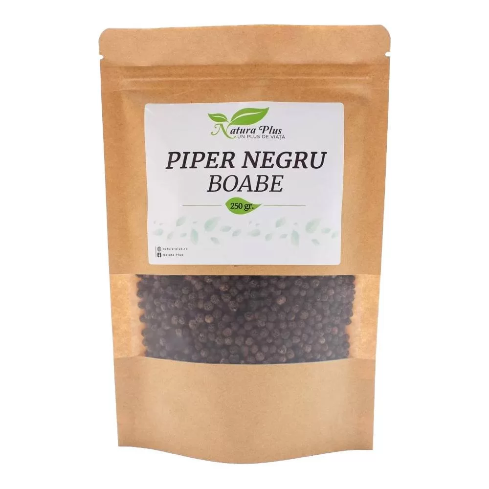 Condimente - Natura Plus Piper Negru Boabe x 250 g