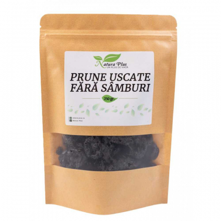 Fructe uscate sau confiate - Natura Plus Prune Uscate Fara Samburi x 250 g