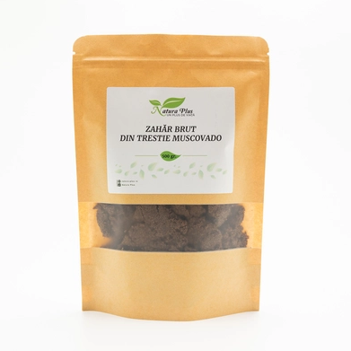 Indulcitori si zahar - Natura Plus Zahar Brut Din Trestie Muscovado x 500 g