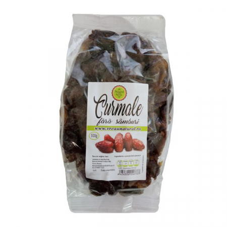 Fructe uscate sau confiate - Natural Seeds Curmale Fara Samburi x 500 g