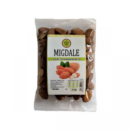 Seminte si nuci - Natural Seeds Migdale Crude x 250 g