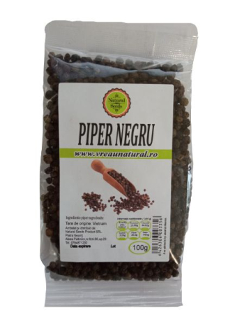 Condimente - Natural Seeds Piper Negru Boabe x 100 g